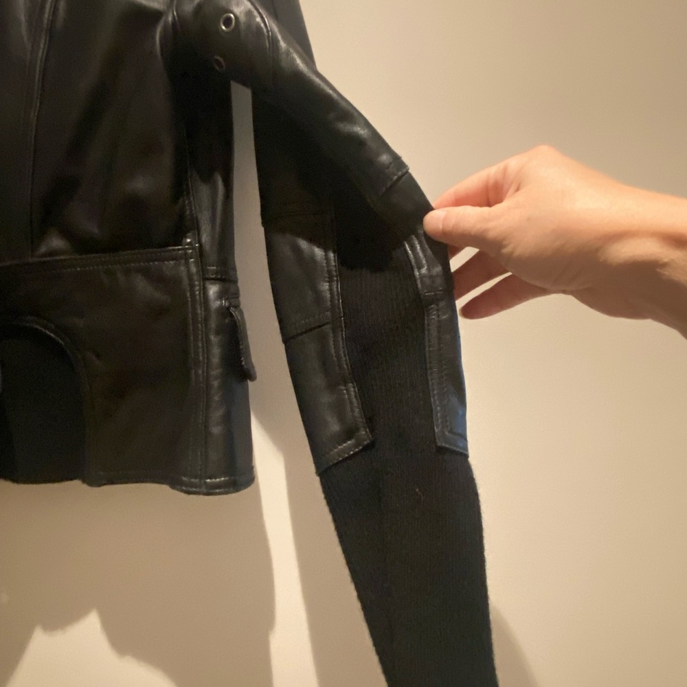 Classic gorgeous bebe lamb leather jacket - Picture 8 of 8